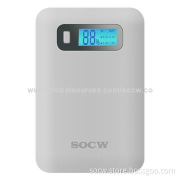 2014 Hot Selling, 12,000mAh Power Bank for iPad with LED Spotlight, 5V/1A Input